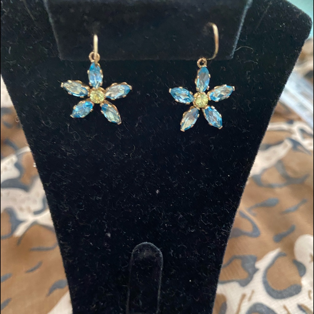 Dangling Aquamarine Earrings